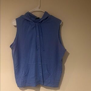 Blue Sleeveless Women's Sweater